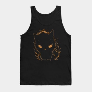 Flaming Feline Temper Tank Top